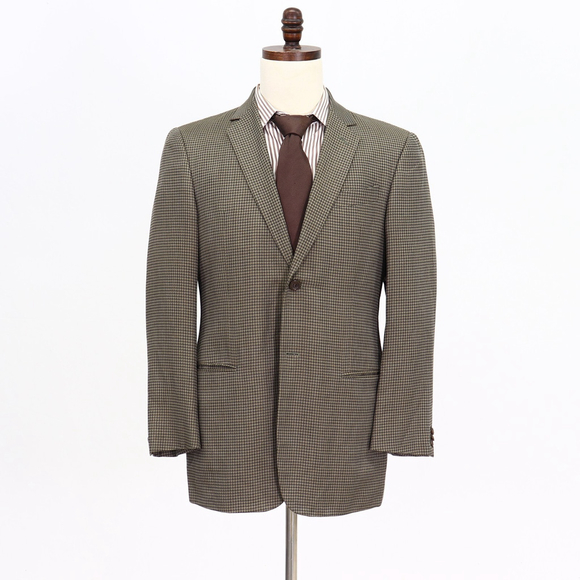Giorgio Armani Black Label 40R Beige Sport Coat Blazer Jacket HT 2B Wool W124